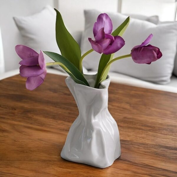 Paper Bag Ceramic Planter
