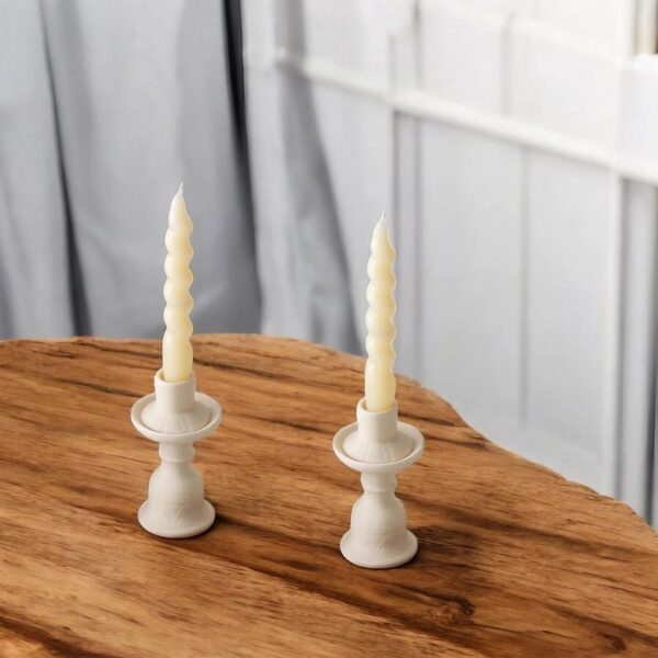 Minimalist Concrete Taper Candle Holders