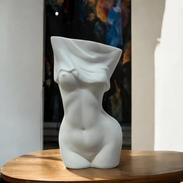 Female Body Sculpture Vase
