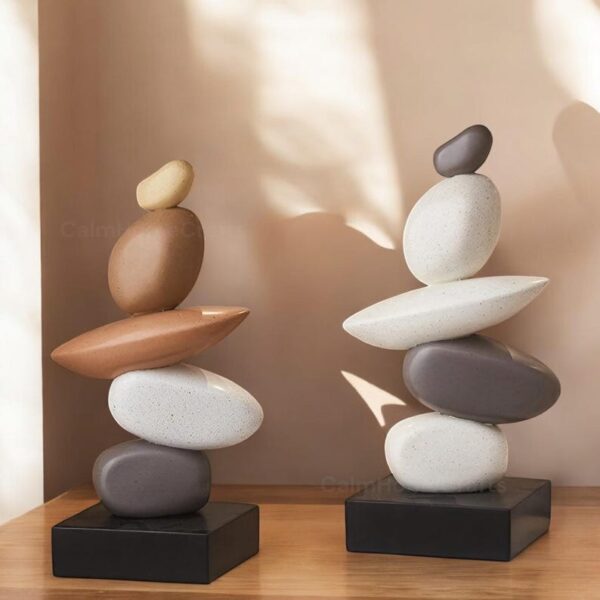 Modern Zen Rock Stack Sculpture