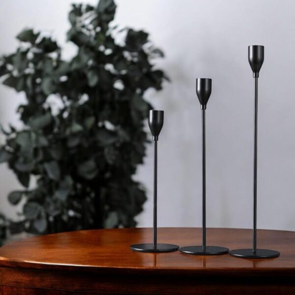 Modern Iron Candle Holder Set