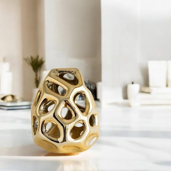 Modern White Porcelain Orb Vase Set