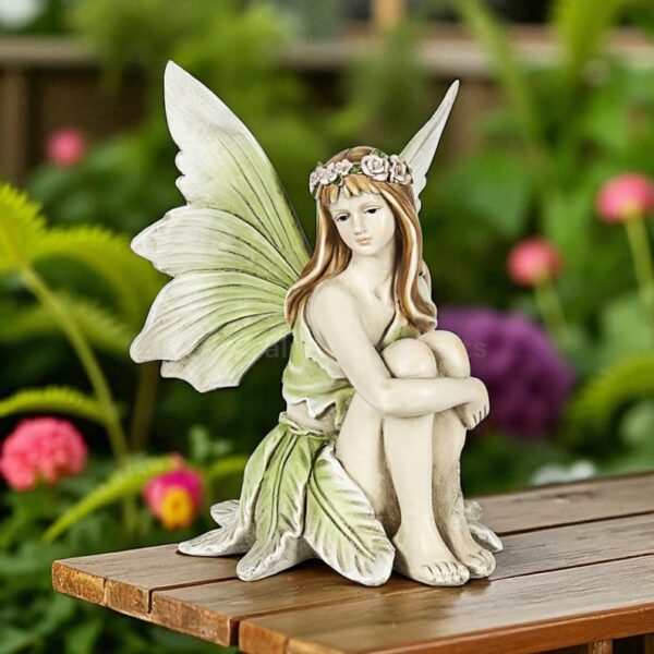 Fairy Garden Sitting Girl Figurine