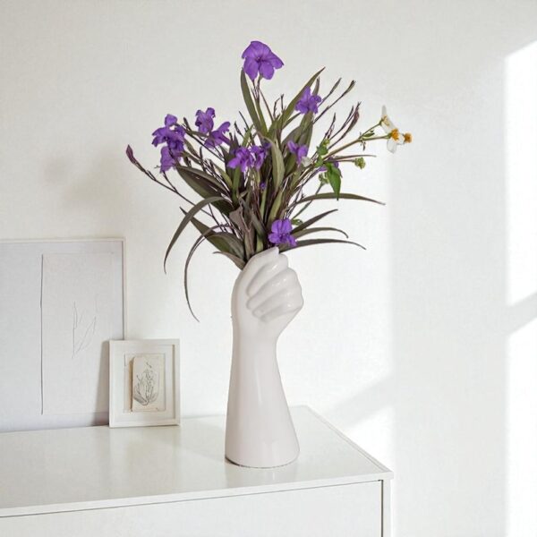 Modern Ceramic Hand Sculpture Vase