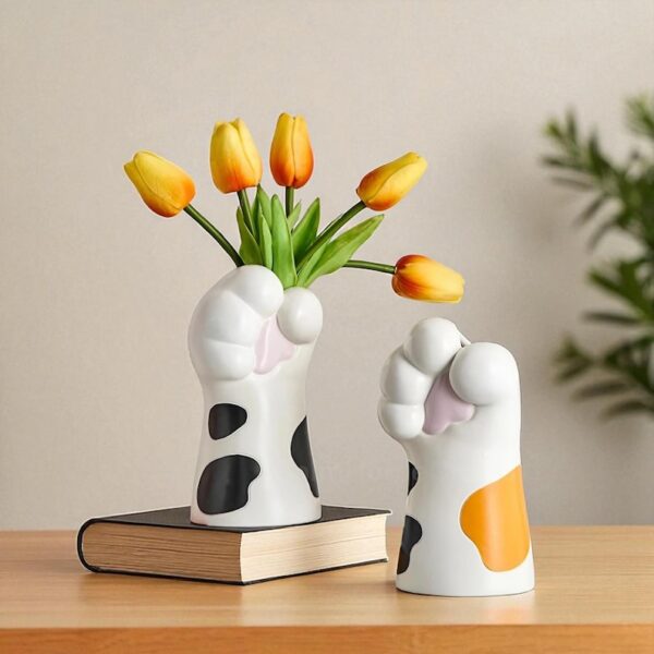 Cat Paw Vase Resin Planter